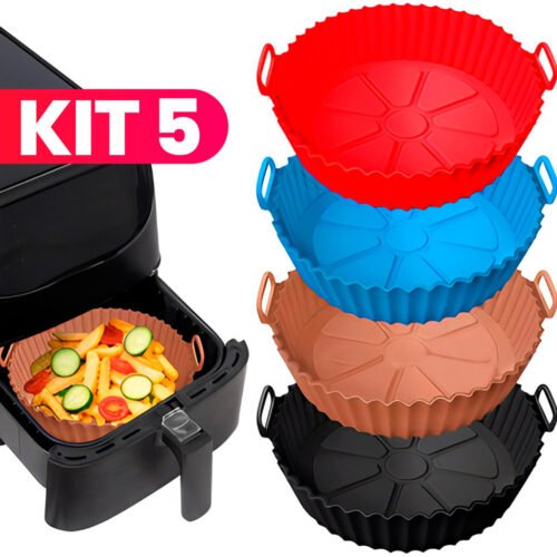 Forro Reutilizável De Silicone Para Air Fryer