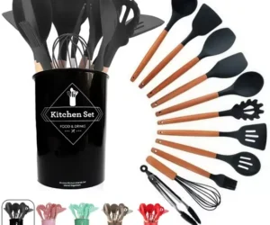 Kit Jogo 12 Peças Utensílios De Silicone