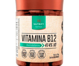 Vitamina B12 Metilcobalamina - 60caps Nutrify
